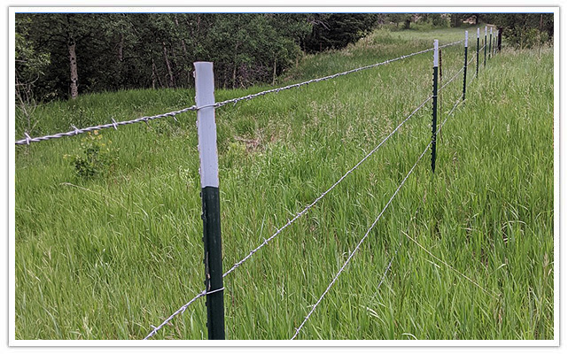 Arvada commercial barbed wire fence