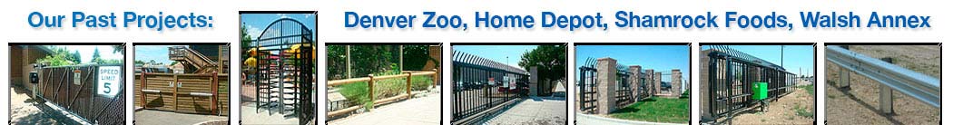 Commercial privacy fence in Denver