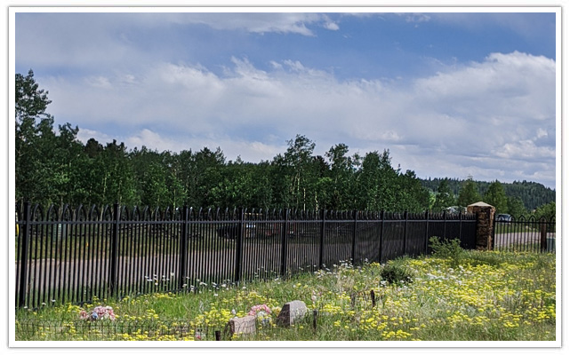 Commercial tube steel fence in Denver