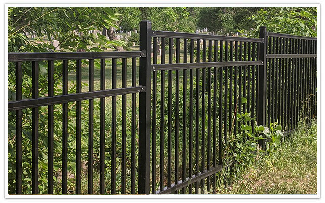 Commercial ornamental iron fence company in Denver