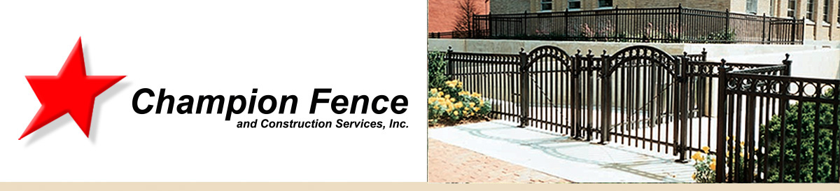 Commercial ornamental iron fence in Denver