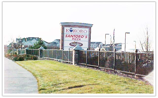 Commercial ornamental iron fence in Denver