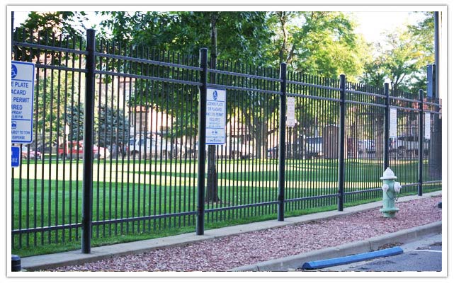 Commercial ornamental iron fence company in Denver