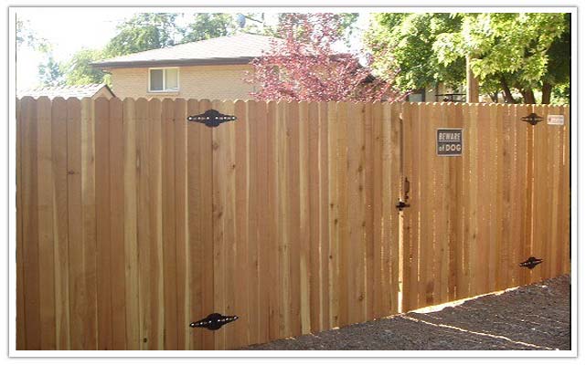Industrial privacy fence in Bennett