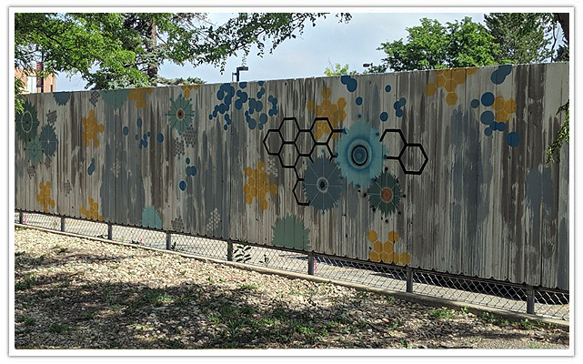 Commercial privacy fence in Bennett