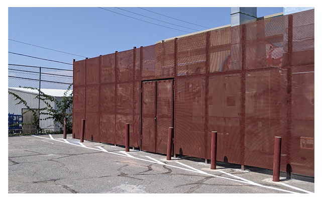 Commercial security fence in Denver