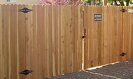 Arvada commercial wood Privacy fence